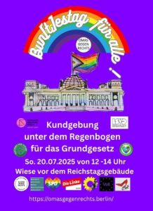 Aufruf zur Kundgebung: "Bun[t]estag für alle!"